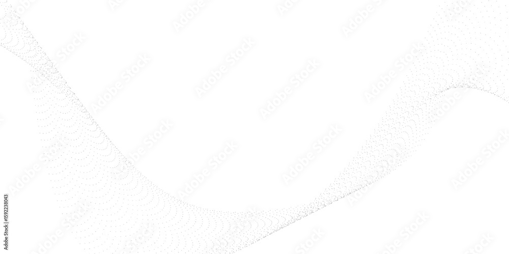 Poster dotted wave lines background. black halftone undulate pattern. curved dashed gradient design element