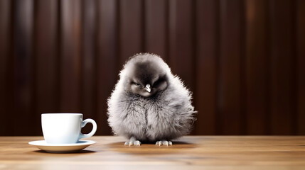 Tiny Penguin Coffee Break
