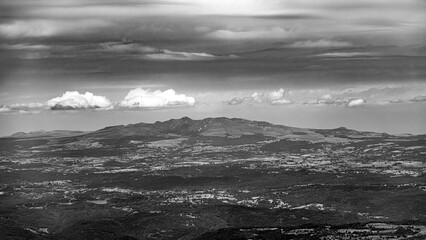 Chain of mountains of the Massif Central
