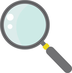 Magnifying glass loupe icon clipart