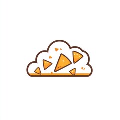 Cloud of tortilla chips