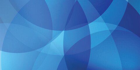 Obraz premium Abstract Blue Gradient Shapes Design.