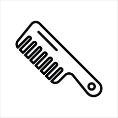 comb vector icon line template