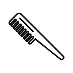 comb vector icon line template