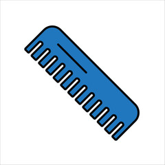 comb vector icon line template