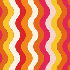 pattern with red and yellow stripes