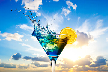 Colorful cocktail