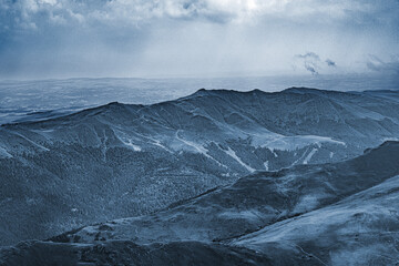 Fototapeta premium Chain of mountains of the Massif Central