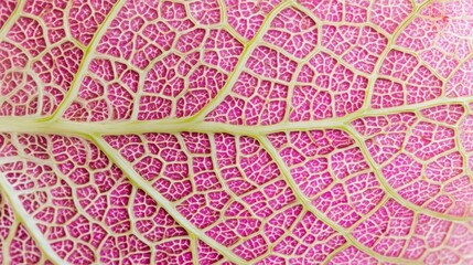 Detailed close-up view of a leaf's intricate vein structure.