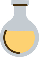 Round Flask with Liquid