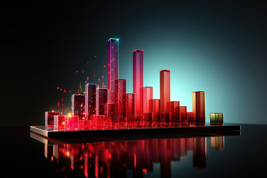 Unbelievable A red graph with a graph graph going up to the top