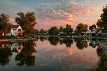 captivating summer sunsets and sunrises by tranquil lake create inviting atmosphere