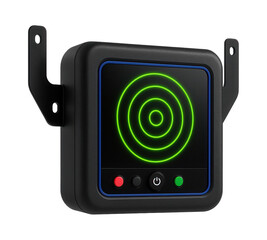 Electronic target system with LED indicators for competitive shooting events