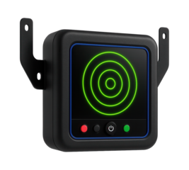 Electronic target system with LED indicators for competitive shooting events