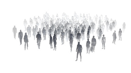 Naklejka premium crowd png