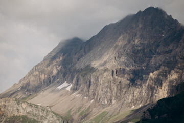 mountain landscape with clouds