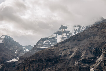 mountain landscape with clouds