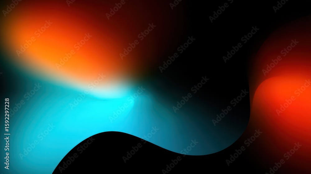 Poster abstract gradient colors flowing into each other