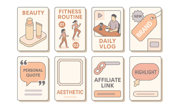 Social media templates for beauty, fitness, daily vlog, and branding promotion - Powered by Adobe