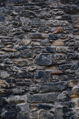 Traditional dry stone masonry from the village in Edinburgh, Scotland.