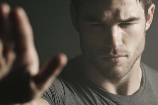 person displaying gesture of excuse conveying sense of hesitation and uncertainty