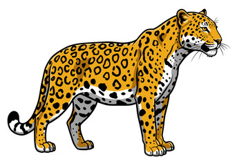 vector illustration of a leopard