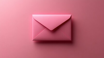 Pink envelope on a pink background (1)