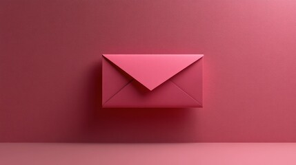 Pink envelope on a pink background (4)