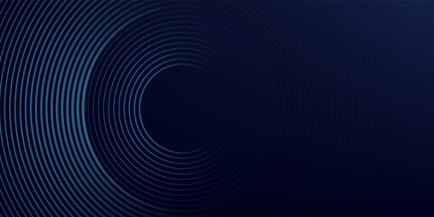 Abstract blue glowing geometric lines on dark blue background. eps10
