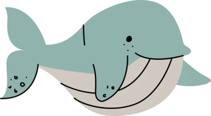 Gardinen Meerestiere Smiling Whale Cartoon  © Mykola Syvak