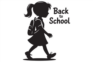 School Student Silhouette EPS Set | Printable Vector Bundle for Teachers & Crafters