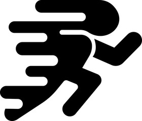 image displays of running and walking icon. often used to symbolize movement fitness or activity in various contexts workout modes or goals related to speed progress or routes web design infographics