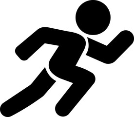 image displays of running and walking icon. often used to symbolize movement fitness or activity in various contexts workout modes or goals related to speed progress or routes web design infographics