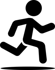 image displays of running and walking icon. often used to symbolize movement fitness or activity in various contexts workout modes or goals related to speed progress or routes web design infographics