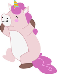 Dancing Unicorn Cartoon