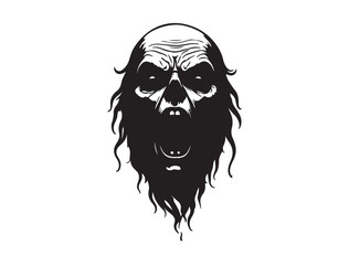 vector illustration of a skull