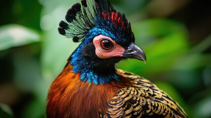 Fototapeta premium Close-up of a colorful pheasant.