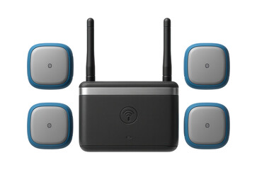 Wireless sensor network kit with battery-powered nodes and gateway for remote data collection