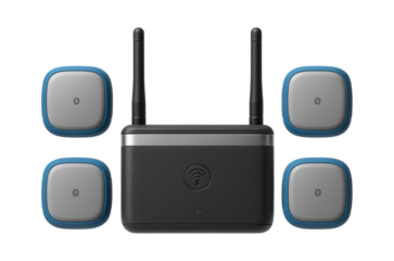 Wireless sensor network kit with battery-powered nodes and gateway for remote data collection