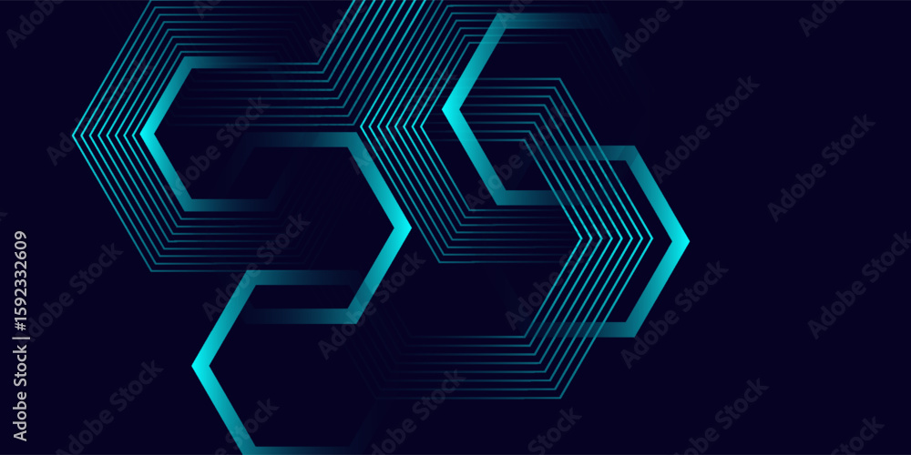 Poster abstract blue modern background with dynamic geometric shapes.vector.eps.10