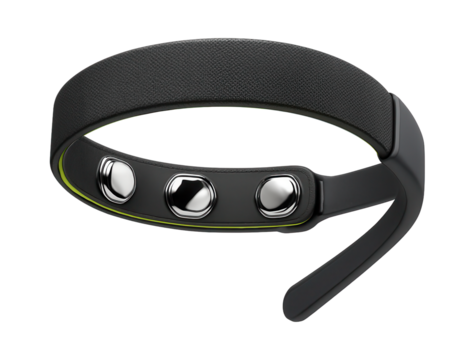 Health monitoring headband with EEG electrodes and adjustable fit
