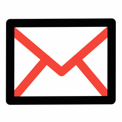 email line color icon editable vektor