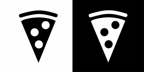 Pizza slice icon. Simple illustration of pizza slice vector icon