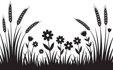 Grassland Wildflower SVG File

