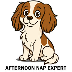 VECTOR DOG CAVALIER KING