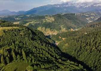Summer Day in the Carpathians Mountains