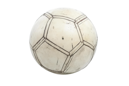 Capture Old Soccer Ball Showing Sport with Classic Aesthetic