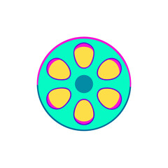 Fototapeta premium film reel icon