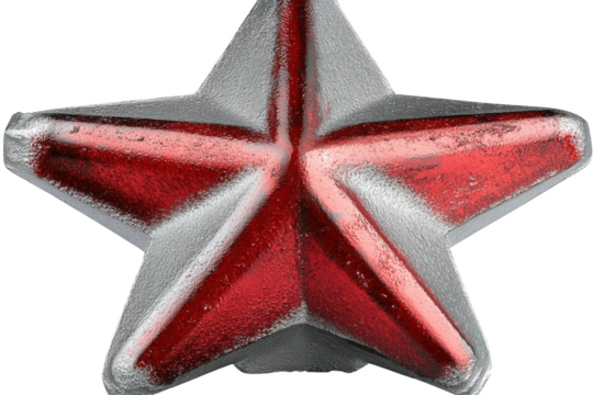 See a Glossy Star with Reflected Light and Beautiful Star Theme