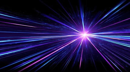 Abstract radiating light burst